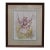 Late 20th Century Chinoiserie Watercolor Painting by Diane Voyentzie of Dressed Monkey on Swing For Sale