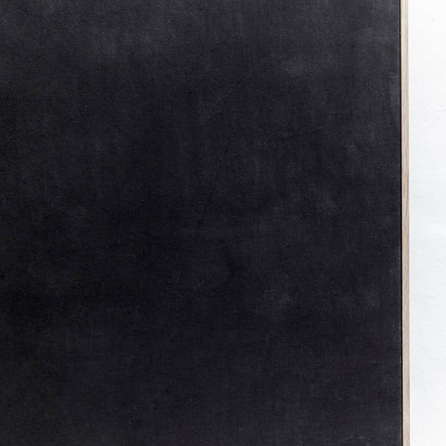 Textile Large Black Paintings by Enrico Dellatorre, Set of 2 For Sale - Image 7 of 15