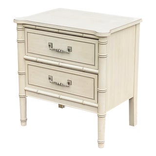Henry Link Bali Hai Palm Beach Regency Faux Bamboo Nightstand For Sale
