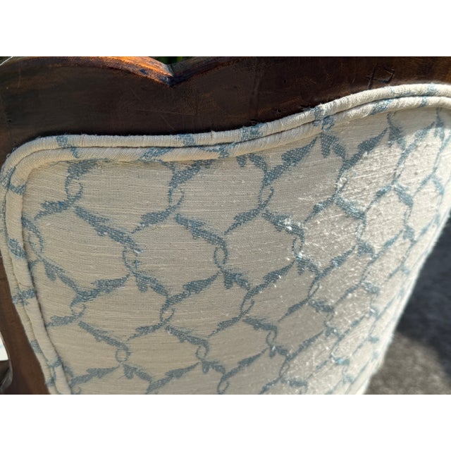 Antique French Louis XV Style Walnut Bergère Armchairs, a Pair For Sale - Image 16 of 18