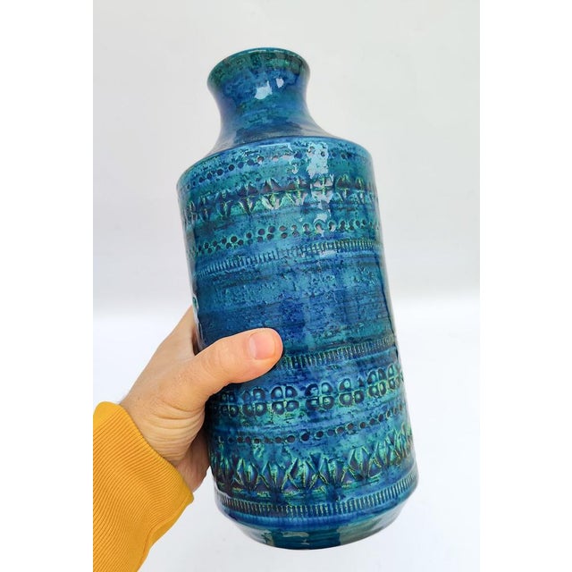 Bitossi Vintage Space Age Ceramic Vase by Aldo Londi, 1970s For Sale - Image 4 of 10