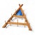 Triangular Wooden Wall Coat Rack with Mirror at the Top, 1960s For Sale - Image 6 of 12