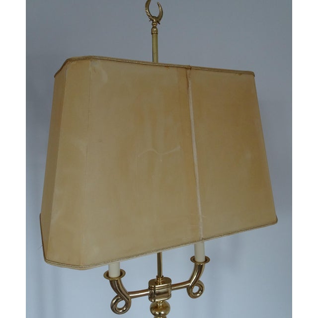 Gilded Brass Floor Lamp in the style of Gio Ponto, 1970s For Sale - Image 17 of 18