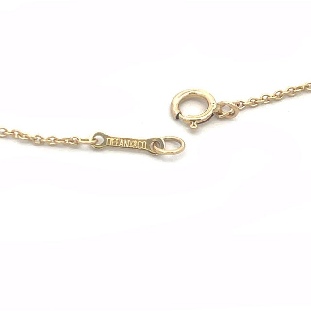 Gold Tiffany & Co. Picasso Gold Necklace Loving Heart 18k Yellow For Sale - Image 8 of 8