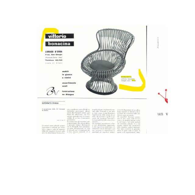 Margherita Armchairs in Rattan and Cane by Franco Albini, 1950s, Set of 2 For Sale - Image 12 of 13