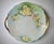 Traditional 1900's Bavarian Gilt Handled Green & Yellow Floral Porcelain Cake Plate For Sale - Image 3 of 13