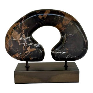 Revelation Modern Michelangelo Marble Tunnel Vision Sculpture For Sale