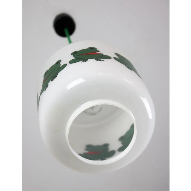 Glass Frogs and Cats Childrens Pendant Lamps, 1980s, Set of 2 For Sale - Image 12 of 16