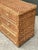 Vintage Braided Rattan Six Drawer Campaign Dresser For Sale In West Palm - Image 6 of 15