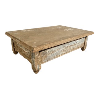 Rustic French Oak Riser Display For Sale