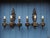 Vintage Rococo Revival Italian 3-Arm Wall Sconces, 1940s, Set of 2 For Sale - Image 6 of 15