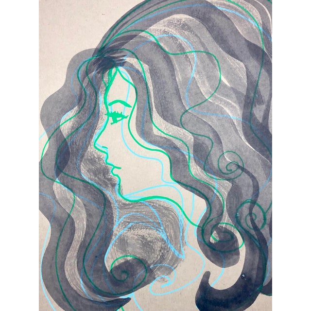 Original Painting on Paper by CL Auker For Sale - Image 4 of 6