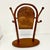 1940s Vintage Italian Boho Chic Bentwood Sticks and Ball Tabletop Mirror With Hat Rack, After Franco Albini For Sale - Image 11 of 16