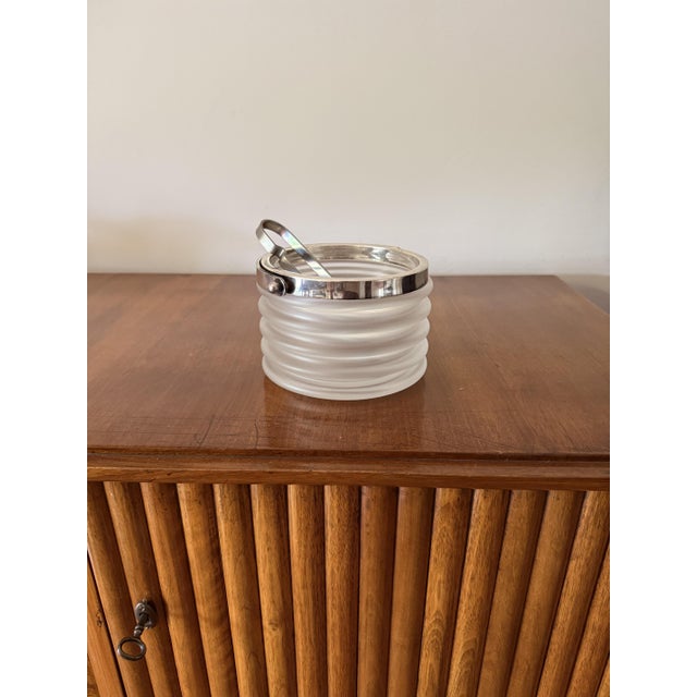 1960s Space Age Onde Series Ice Bucket in Crystal by Sergio Asti for Arnolfo di Cambio, Italy, 1970s For Sale - Image 5 of 6