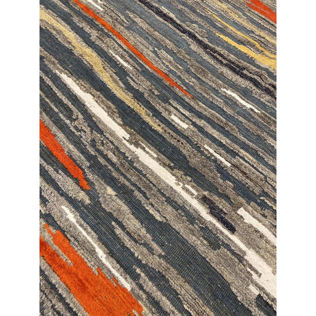2020s Hand Made Borderless Moroccan Style Rug. 09'10" X 14'04" For Sale - Image 5 of 5
