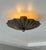 Handmade Brass Flush Mount Ceiling Light | Sculptural Flower Petal Light Fixture For Sale - Image 12 of 13