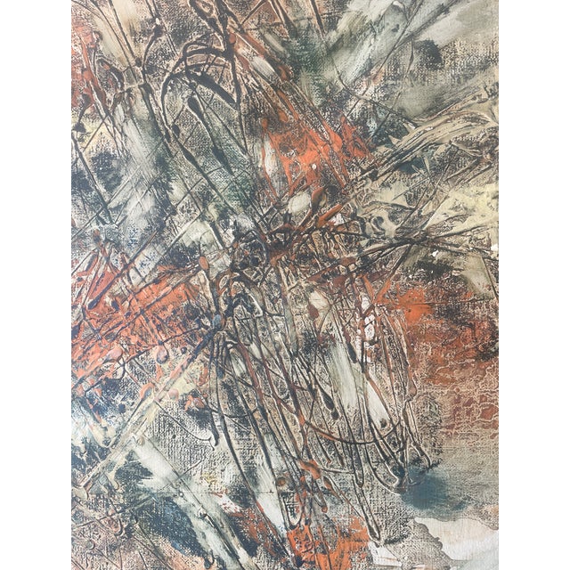 1960s Alice Berger Hammerschlag "Three Levels" Painting, Circa 1961 For Sale - Image 5 of 11