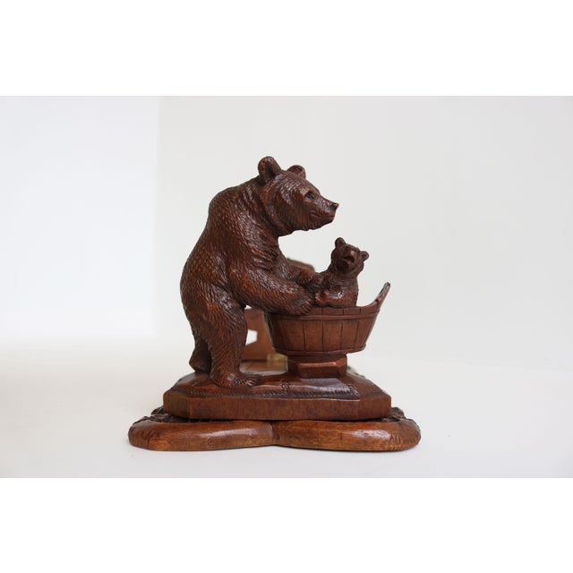 19th Century Antique Black Forest Swiss Bear Adjustable Bookshelf, 1880 For Sale - Image 5 of 12