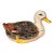 Late 20th Century European Porcelain Duck Lidded Dish With Spoon For Sale