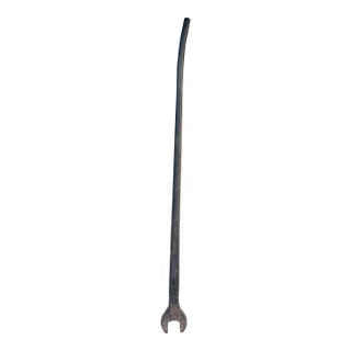 Monumental Early 20th Century Hand-Forged Iron Railroad Wrench For Sale