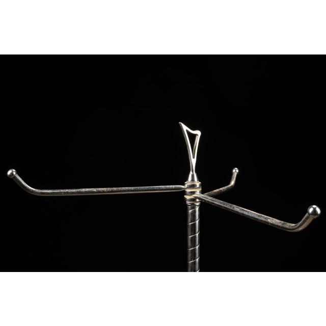 1960s Vintage Nickel Plated Point Of Sale Tie Display For Sale - Image 4 of 4