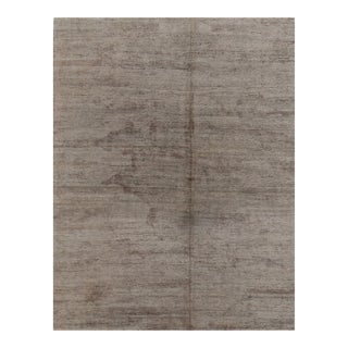 Rug & Kilim’s Modern Textural Rug in Neutral Taupe and Gray Tone-on-Tone -13x17 For Sale
