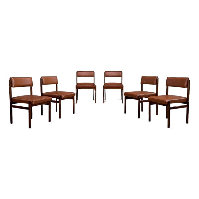 Set of Six “Tião” Dining Chairs in Rosewood by Sergio Rodrigues, Brazil, 1959 - Lot 821A For Sale