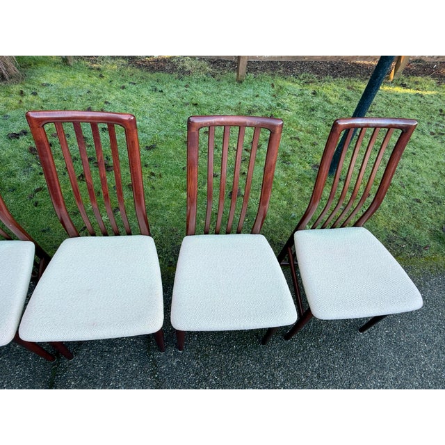 1960s Mid Century Modern Danish Rosewood Bentwood Dining Chairs For Sale - Image 9 of 9