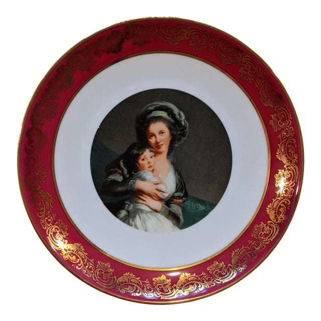 Vintage Vigee LeBrun French Limoges Plate For Sale