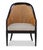 A sophisticated blend of classic form and natural texture, this caned-back lounge chair exudes timeless elegance. The...