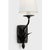 2020s Chapman & Myers for Visual Comfort Signature Amalfi 15" Sconce in Waxed Black with Linen Shade For Sale - Image 5 of 8