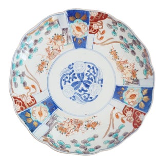 Antique Handpainted Imari Japanese Plate For Sale