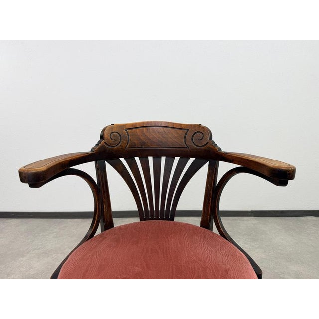 Brown Office Chair from Gebrüder Thonet, 1890s For Sale - Image 8 of 15