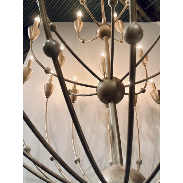 Currey & Company Modern Large Silver Paradox Chandelier For Sale In Atlanta - Image 6 of 6