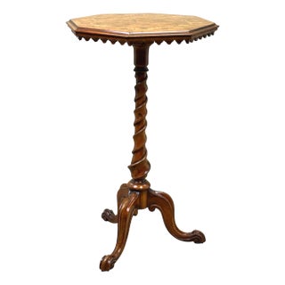 Victorian Octagonal Walnut Occasional Table, 1870 For Sale