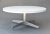 1970s Round White Laminate Aluminum Coffee Table Eames Design For Sale In Los Angeles - Image 6 of 6