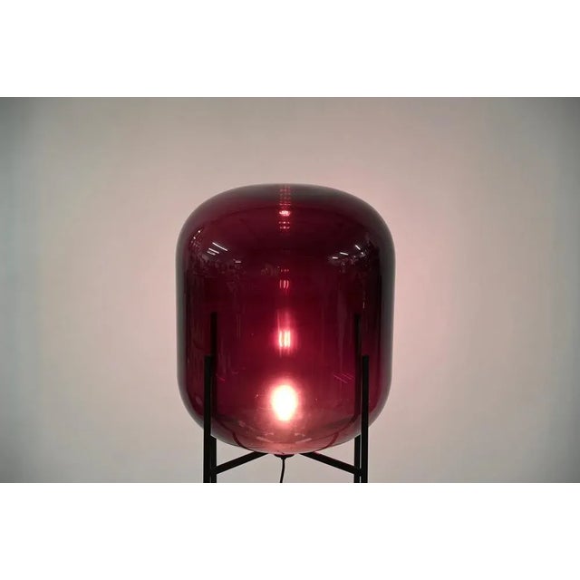 Large Purple Oda Floor Lamp in Blown Glass attributed to Sebastian Herkner For Sale - Image 12 of 17