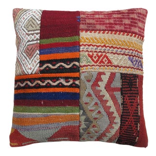 Contemporary Kilim Rug Pillow Case Cushion Throw For Sale