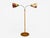 Mid-Century Modern Corona Belysning, Floor Lamp, Wood, Brass, Fabric, Sweden, 1940s For Sale - Image 3 of 18