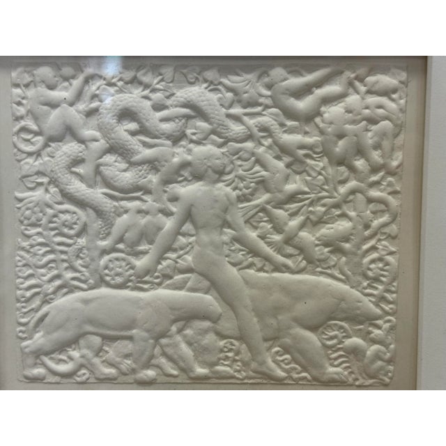 Greg Copeland Vintage Relief Paper Art Deco Motif For Sale - Image 4 of 5