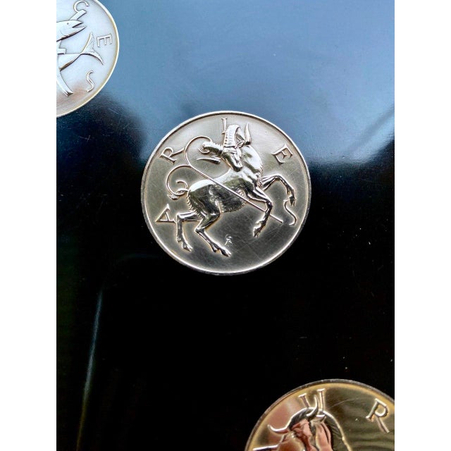 Zodiac Serving Tray Vintage Couroc of Monterey | 12 Astrological Medallions | California Modern For Sale - Image 12 of 18