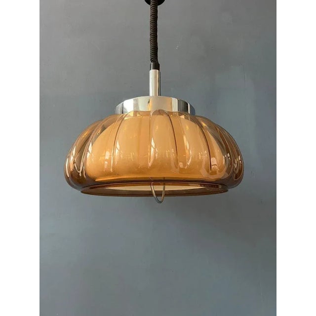 Copper Mid-Century Space Age Pendant Lamp For Sale - Image 8 of 11