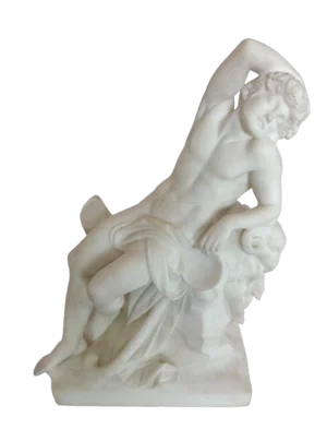 Mid 19th Century Marble Sculpture of a Sleeping Sheperd Boy by Rudolf Schwanthaler