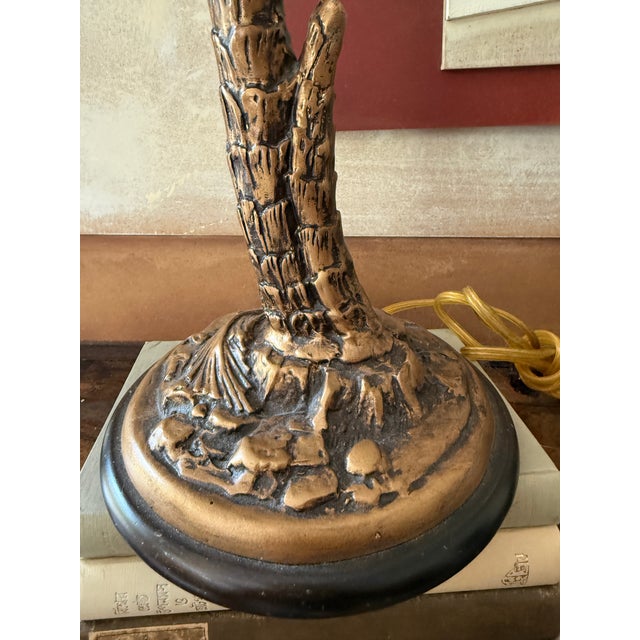 Figurative Vintage Frederick Cooper Palm Tree Monkey Table Lamp For Sale - Image 3 of 12