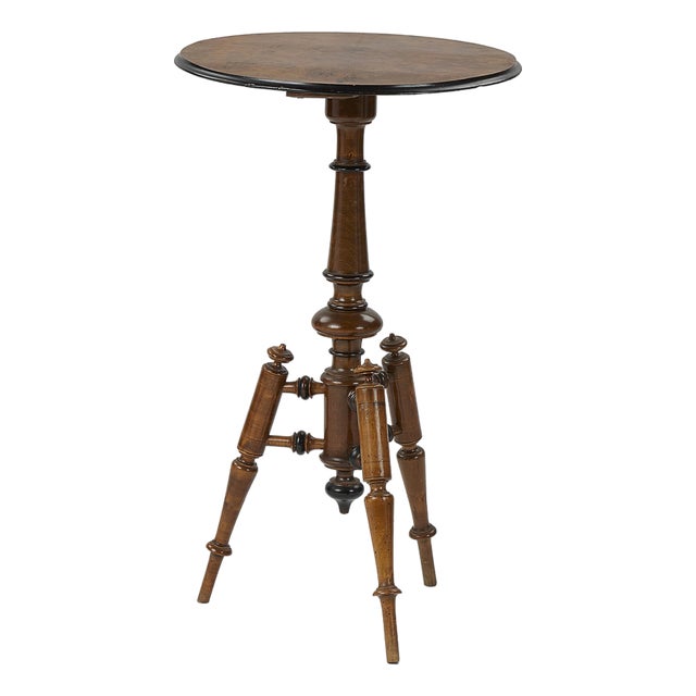 Antique Burl Wood Occasional Table For Sale