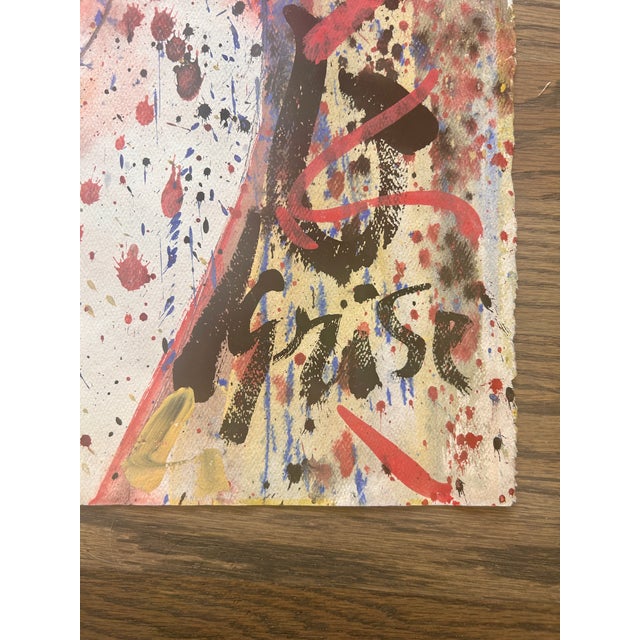 1970s Hendrik Grise Signed Nude Abstract Mixed Media Painting For Sale - Image 5 of 5