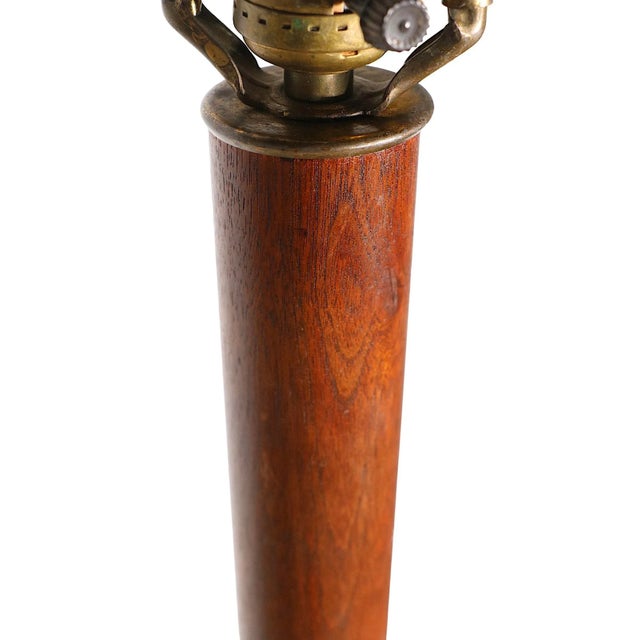 Mid Century Modern Danish Style Wood Floor Lamp C 1950/1960’s For Sale - Image 12 of 13