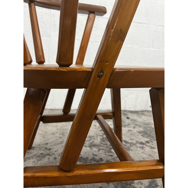 Vintage MidCentury Modern Habitant Shops Inc Chairs in Solid Knotty