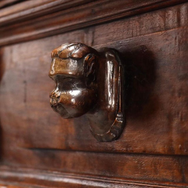 Wood Baroque Chest of Drawers in Walnut and Poplar For Sale - Image 7 of 12