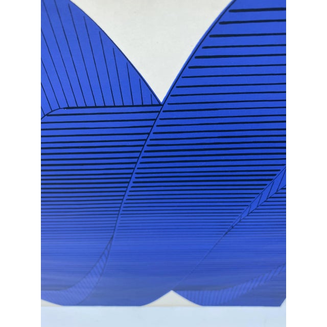 1970s Hawoli, Graphic Waves, Lithograph, 1970 For Sale - Image 5 of 10